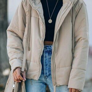 Beige Marshmallow Puffer NWOT